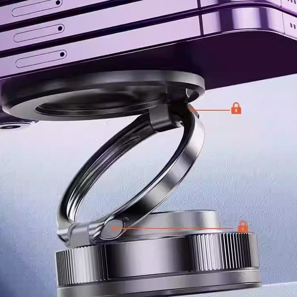 Vacuum magnetic folding bracket
