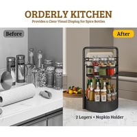 Paper Towel & Seasoning Storage Rack