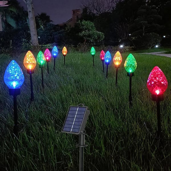 Diamond-Shaped Solar Stake Lights
