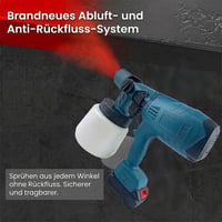 Kabelloses HVLP Farbsprühgerät für Zuhause