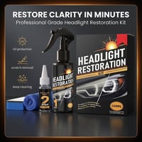 Car Headlight Restoration Kit for Yellowing & Oxidation