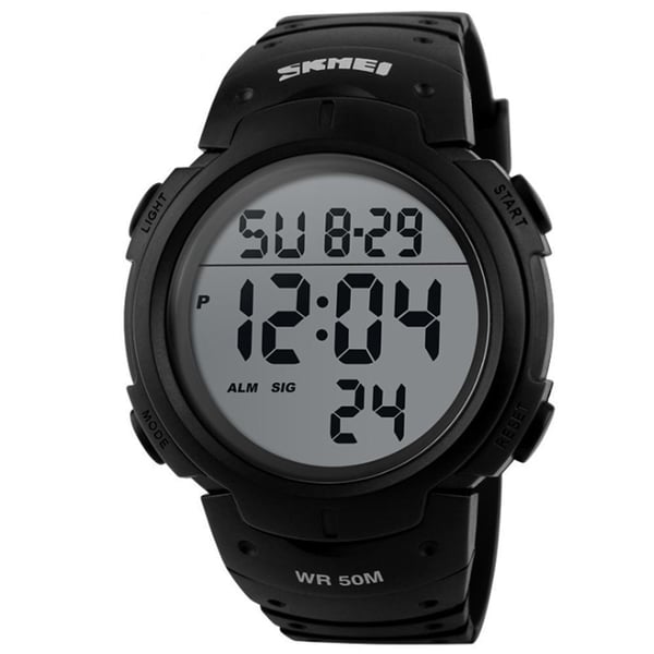 Bluetooth Schrittzähler Digital Smartuhr für Männer