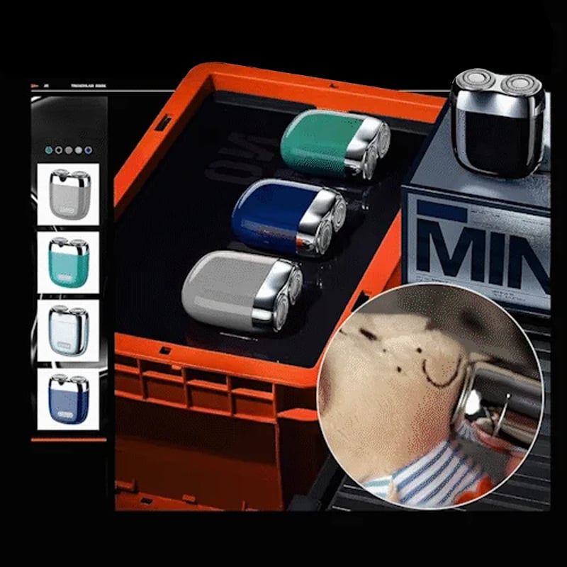 Uppladdningsbar vattentät kompakt elektrisk rakhyvel