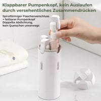 4-in-1 auslaufsicheres, drehbares Reisedispenser-Set