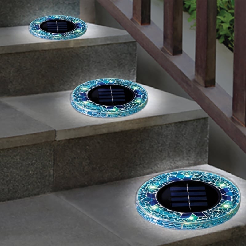 Mosaik-Solar-Gartenleuchten