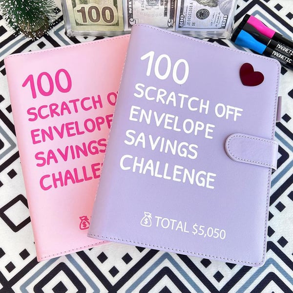 Scratch Off 100 Envelope Challenge Binder