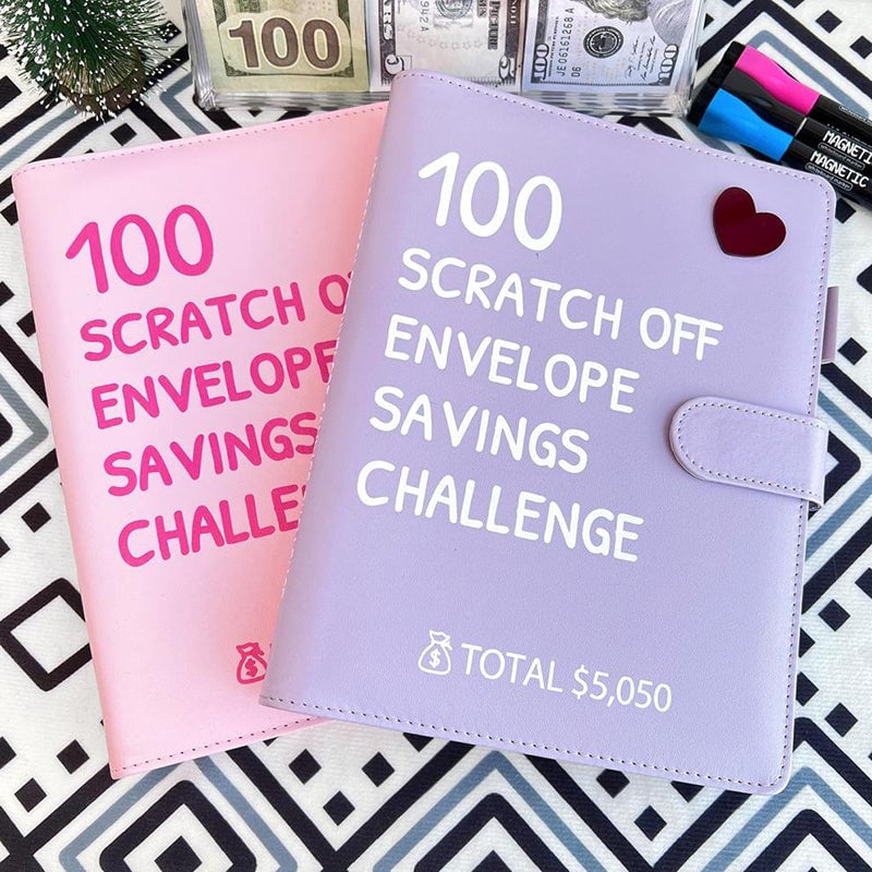 Scratch Off 100 Envelope Challenge Binder