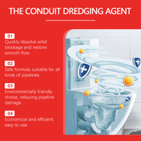 Powerful kitchen and bathroom pipe cleaning agent