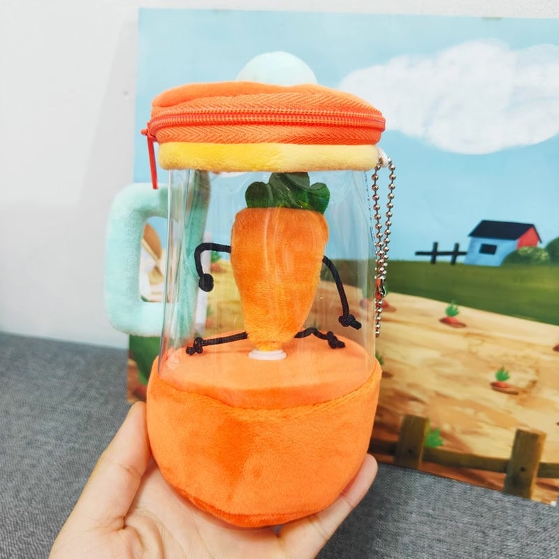 🥕Carrot Juicer Plush Toy – The Cutest Stress Reliever! 🧸✨
