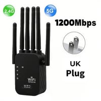 Upgraded 6-Antenna WiFi Extender 1200Mbps
