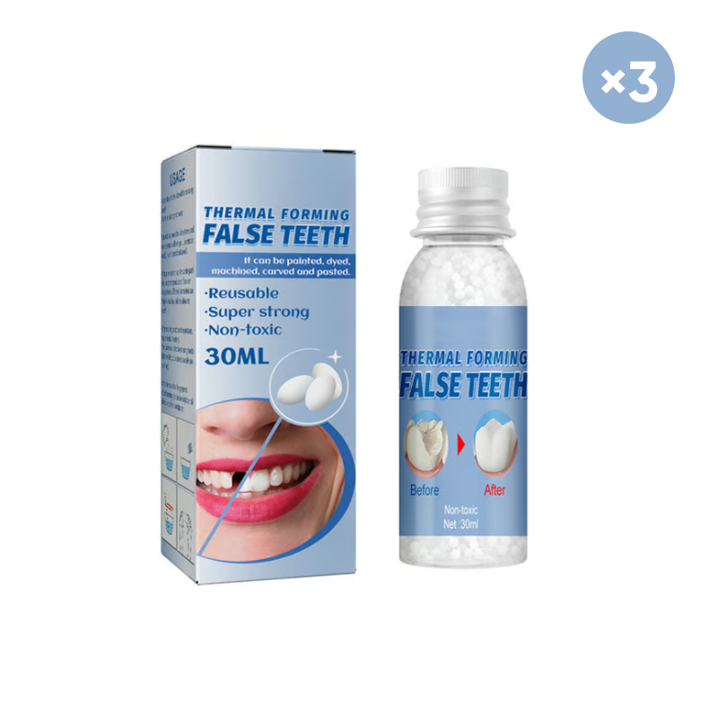 Moldable False Teeth for Temporary Tooth Fillings