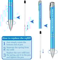 5 Pcs Ballpoint Pens with Interesting Text