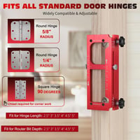 Adjustable Aluminum Door Hinge Jig