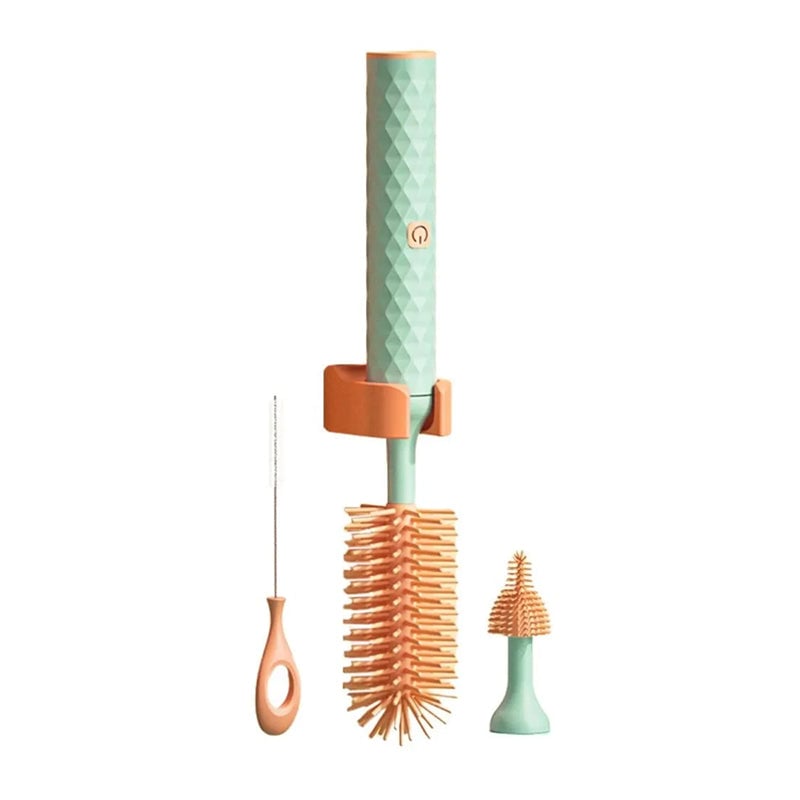 Spazzola elettrica per bottiglie in silicone