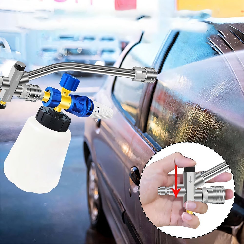Enhance Your Car Washing Experience - Sakerplus Foam Cannon Dual Connector Accessory