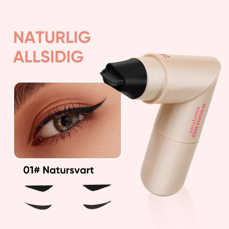 Roterende eyeliner-stempelpenn med dobbelt-hode design
