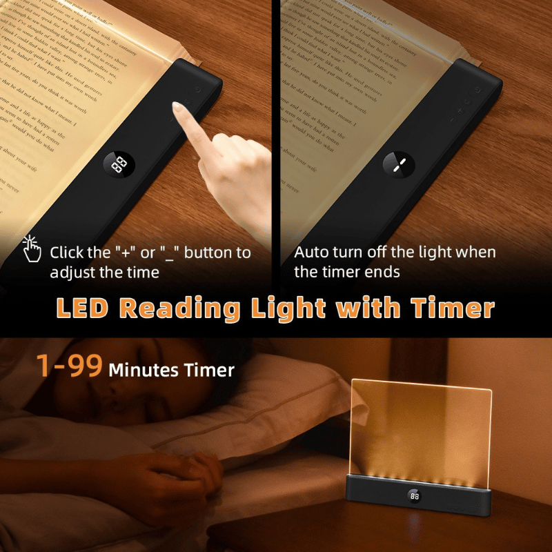 LED Panel Reading Light with Timer - N