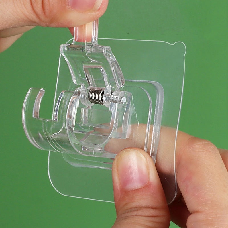 Transparent Hanging Rod Clip