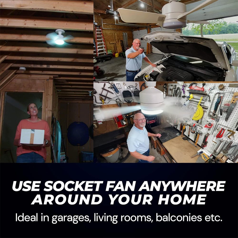 Sakerplus Socket Fan