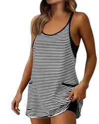 Striped Sleeveless Camisole Casual Jumpsuits