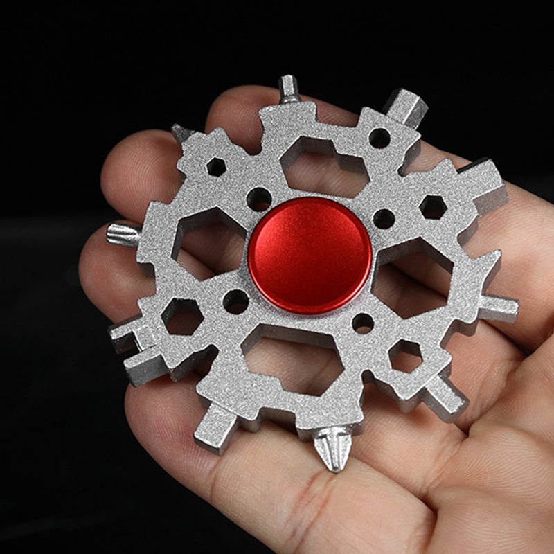 23-in-1 Snowflakefidget spinner Multitool