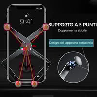 Porta smartphone da auto deformabile