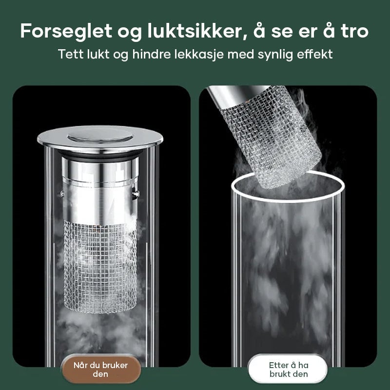 Gulvavløpsfilter i rustfritt stål