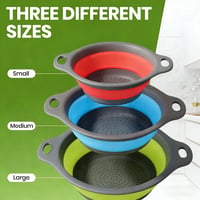 Saker® Collapsible Silicone Kitchen Strainer Set
