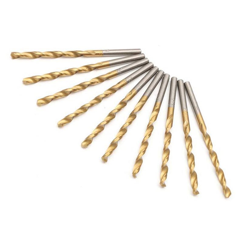 Titanbeschichtetes Hochgeschwindigkeitsstahl-Wendelbohrer- Set, 99 Stk.