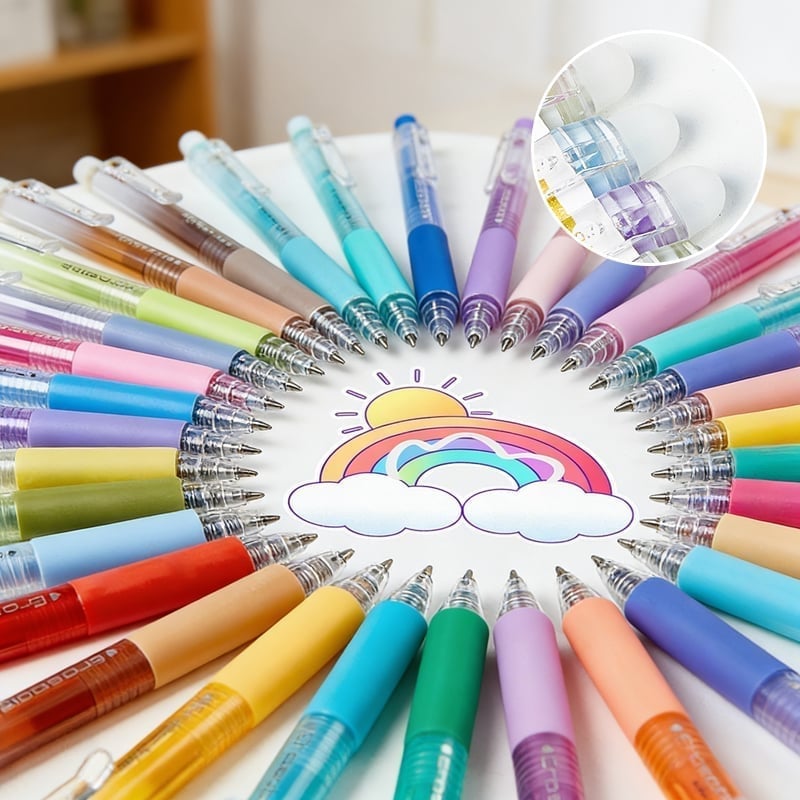 Colorful Quick-Dry Erasable Gel Pens