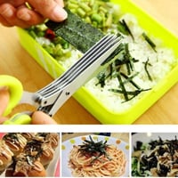 5-Klingen-Küchensalatschere mit Sicherheitsabdeckung