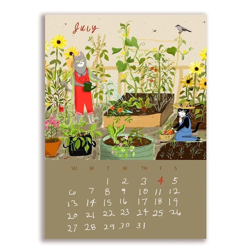 🎄Christmas Hot Sale | 🖼️2025 Dancing Cat Calendar