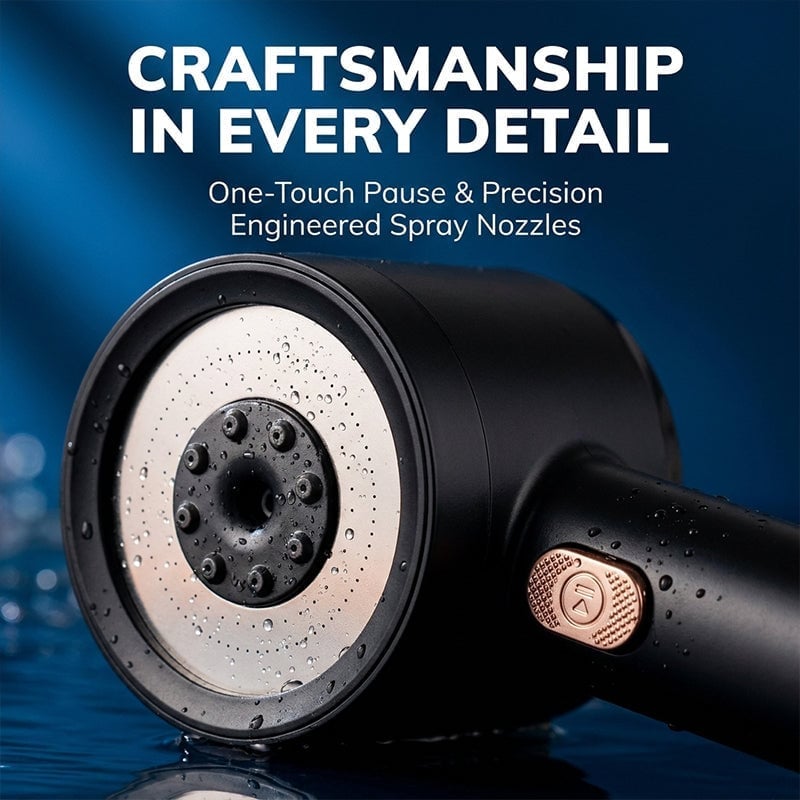 Filtered High-Pressure Shower Head Set