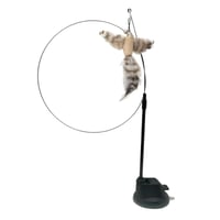 Kitten Playing Teaser Wand Toy