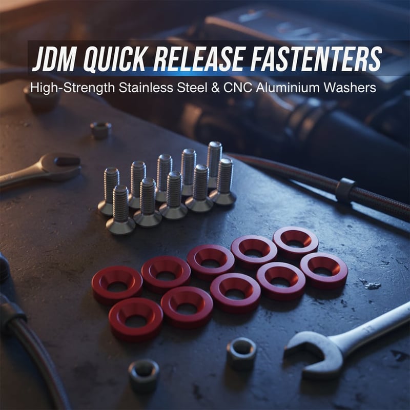 JDM Nickel Plated Bolt Washer Kit