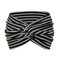 Printed cross yoga headband