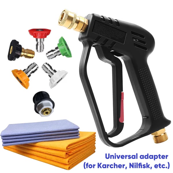 High-Pressure Water Gun with Nozzles for Car Wash