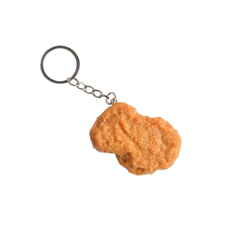 PVC Simulated Chicken Leg Keychain Ornament