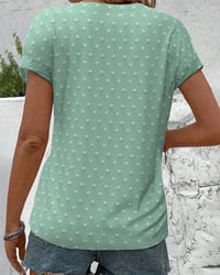 Blouse À Épaule Tombante Bleue