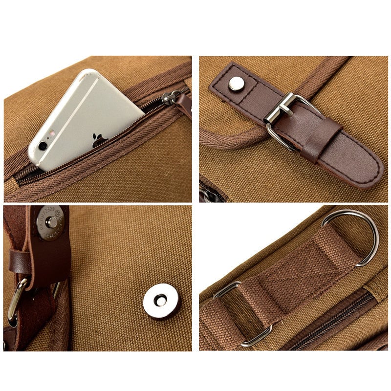 Sac à bandoulière en toile pour homme