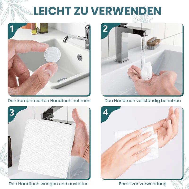 Komprimierte Handtuchtabletten