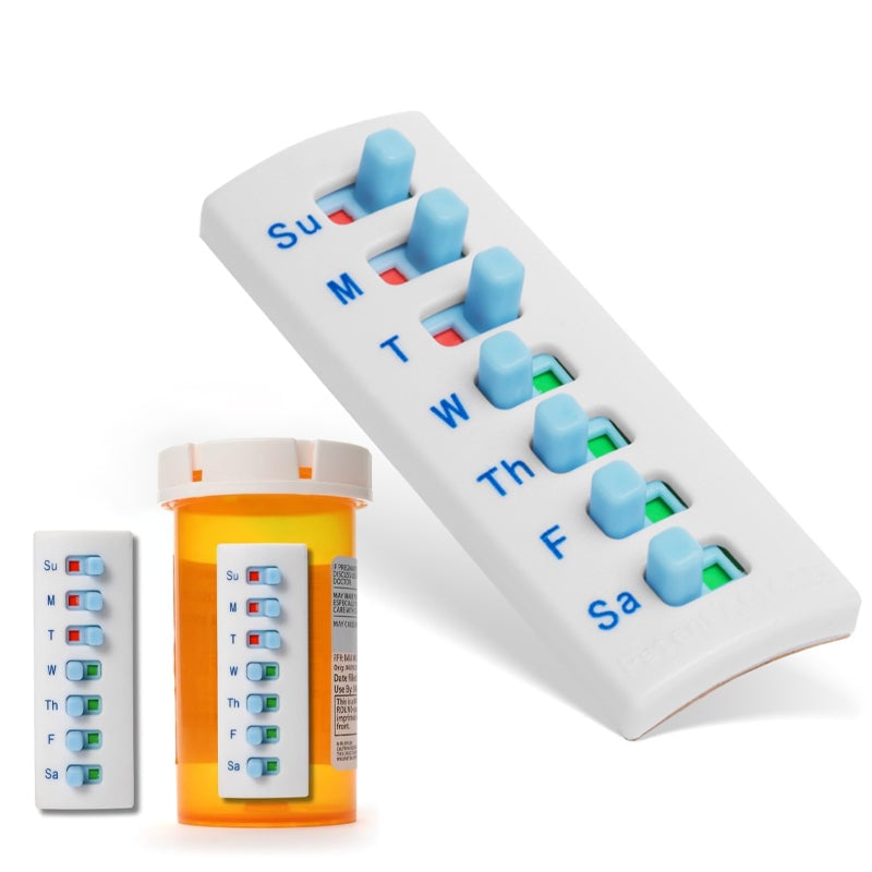 Reusable Sliding Pill Reminder Bottle Tracker