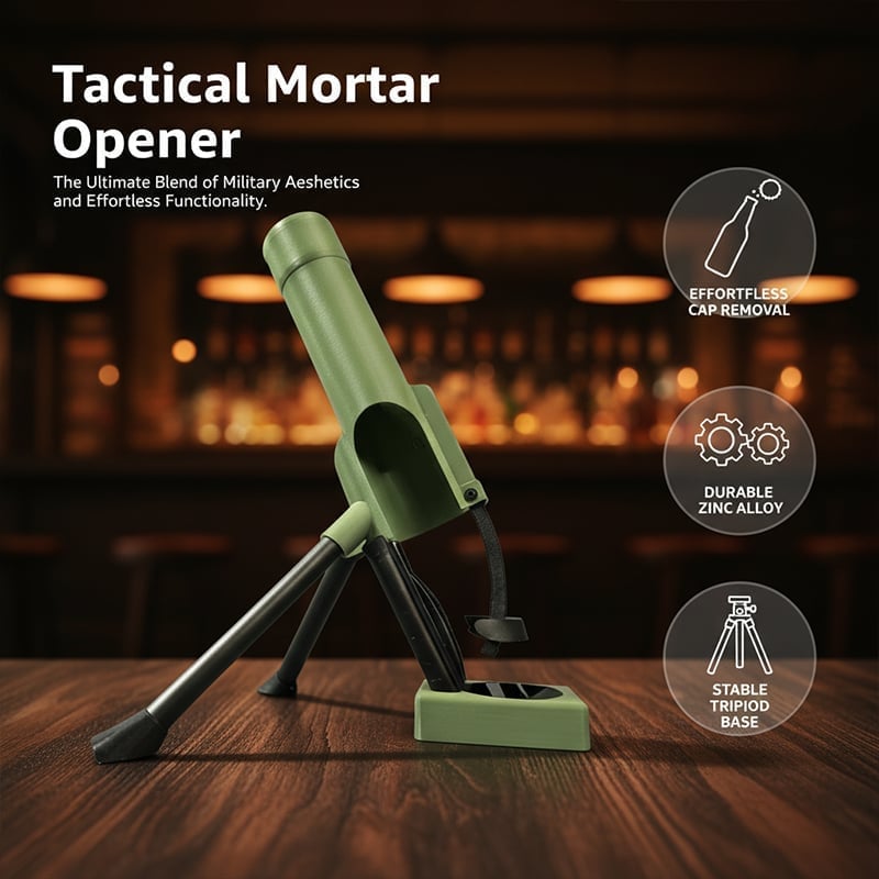 Mortar-Shaped Bottle Opener