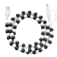 Kreatives 2-in-1-Datenkabel mit Perlen