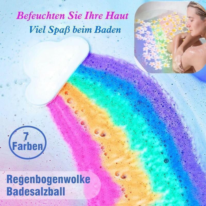 Regenbogen-Badebombe