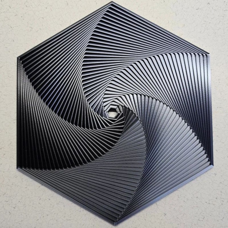 Esagono frattale di Fidget stampato in 3D