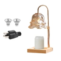 Wood Candle Warmer Lamp with Timer