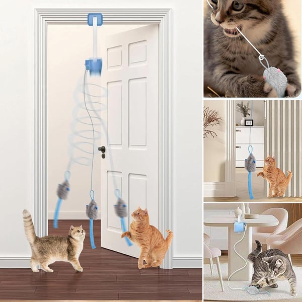 Remote-Controlled Cat Paw Electric Cat Toy Door Clamp