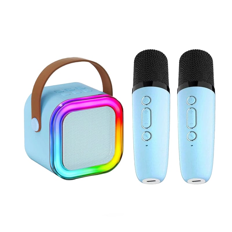 Mini Karaoke Machine with Wireless Microphones