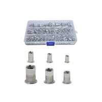 Aluminum open split rivet nuts